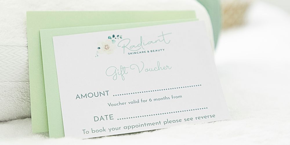 Skincare & Beauty Plymouth - Voucher Cards Mobile - Radiant Skincare and Beauty